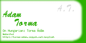 adam torma business card